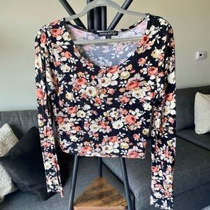 *2/$15* Floral Crop Top